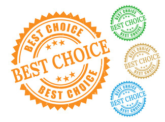 Best Choice Label Collection, Grunge Style High Quality Stamp Set  