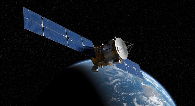 Satellite in Orbit: Earth Observation & Space Exploration