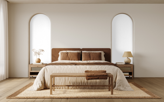 Nightstand with Decorative Lamp and Books Isolated on Transparent Background – Rustic Style PNG with Shadow