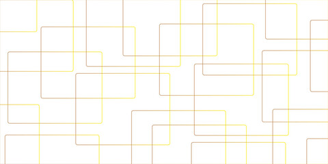 Abstract colorful geometric pattern square and random lines. Glowing Futuristic technology geometric concept.abstract white and gold colors with lines pattern texture computer geometric digital.