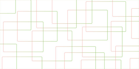 Abstract colorful geometric pattern square and random lines. Glowing Futuristic technology geometric concept.abstract white and green colors with lines pattern texture computer geometric digital.