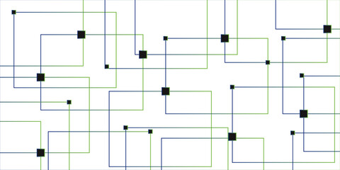 Minimalist abstract background with a white base, with a geometric pattern composed of thin. white paper transparent material in triangle technology and square shapes in random geometric.
