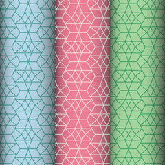 seamless pattern with Geometric Cube Seamless Textures in Pastel Colors