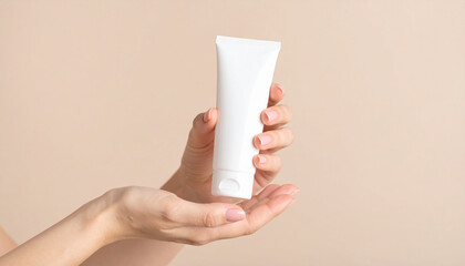 Hand model, cosmetics mockup image