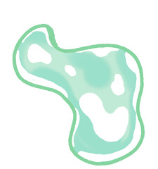 Adorable pastel blue illustration elements in PNG format with transparent background. Perfect for digital scrapbooking, invitations, kids designs, planners, and kawaii-themed projects.