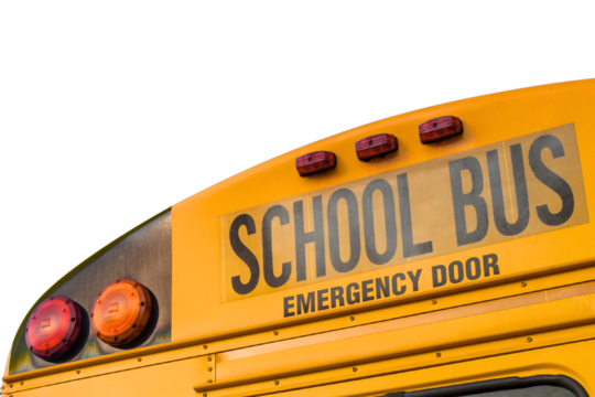 Emergency doors bus for schools