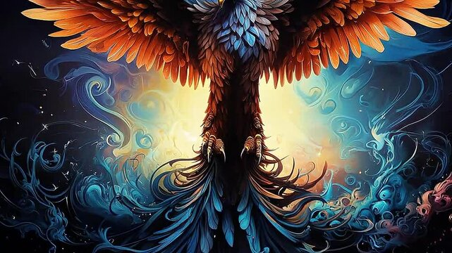 Galaxy Version of garuda world realistis,ai generative