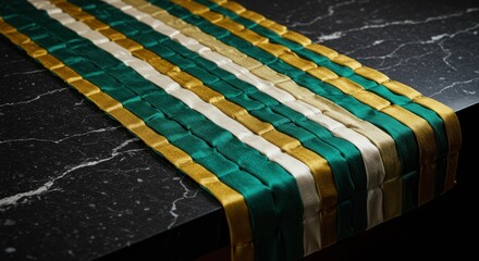 Obraz premium Table runner, vibrant colors