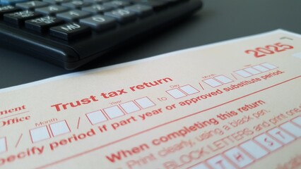 Australian tax form NAT 0660 Trust tax return for the year 2025