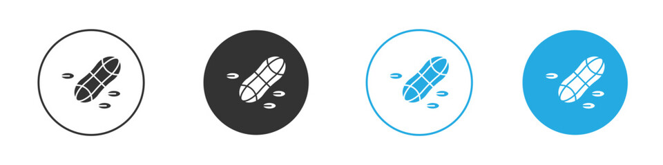 Peanut icon, simple flat style, illustration, logo sign symbol pictogram template, for ui or ux.