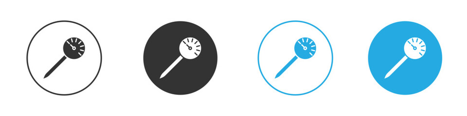 Kitchen thermometer icon, simple flat style, illustration, logo sign symbol pictogram template, for ui or ux.