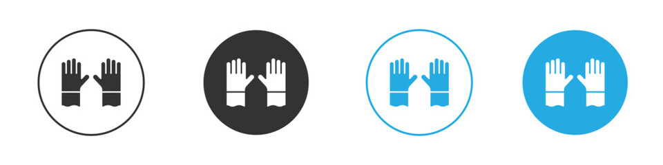 Fototapeta premium Gloves icon, simple flat style, illustration, logo sign symbol pictogram template, for ui or ux.