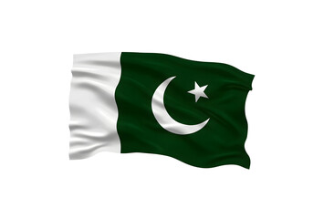 Pakistan Flag Waving | National Banner of Pakistan for Independence Day Celebrations, Patriotic Events, and Political Campaigns