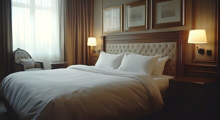 Luxurious hotel room interior design