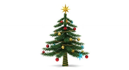 Fototapeta premium Ornamented christmas tree design