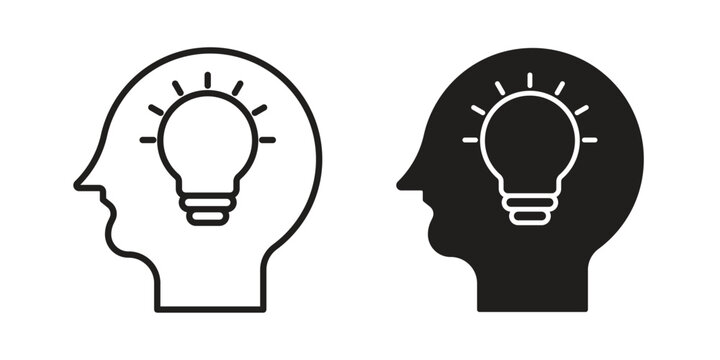 Understand icon in flat and liner trendy style for app ui designs