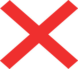 wrong icon red cross mark on transparent background png file type