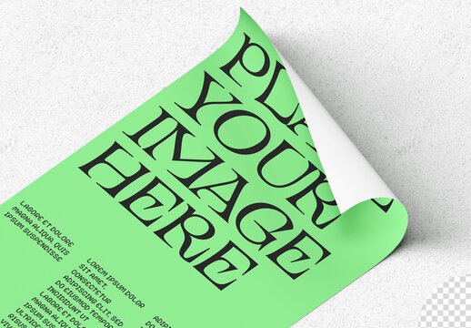Stationery Roll Paper Poster Mockup