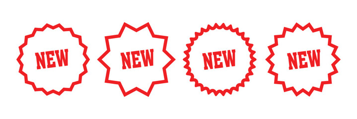  New labels. Set of starburst. Price sticker, sale sticker, price tag, starburst, quality mark, retro stars, sale or discount sticker, sunburst badges, sun ray frames, shopping labels