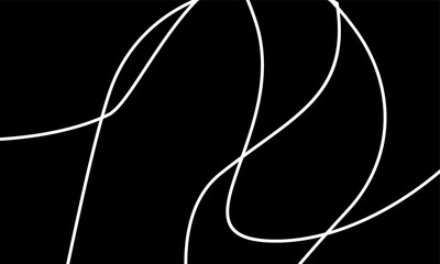 Abstract background featuring white lines on a black backdrop. These lines are curved and intersecting, creating a modern, minimalist design.