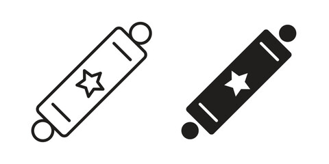 Mezuzah icon in flat and liner trendy style for app ui designs