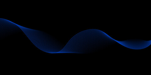 Abstract wave background with blue line pattern. Dynamic wave pattern. Futuristic technology concept. Vector illustration . Suit for banner, poster, cover, brochure, flyer, website 