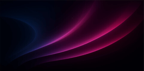 Abstract purple background with flowing lines and glowing wave patterns