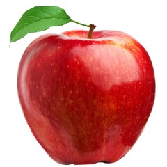 Fresh Red Apple Isolated on White Background