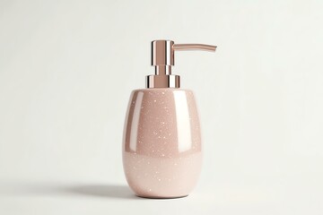 soap dispenser midpump, isolated on white background, crisp and modern, studiograde lighting