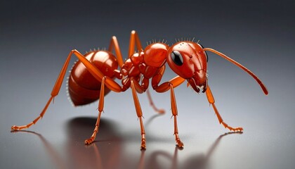 ant on a white background