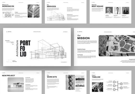 Minimalist Architecture Portfolio Presentation Template
