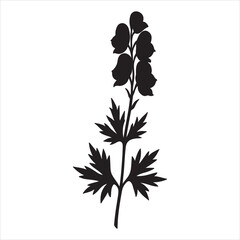 silhouette of a tree with flowers