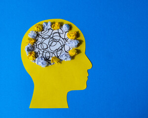 Confused Mind and Mental Clutter Concept