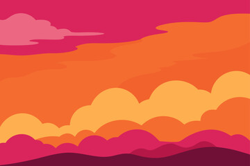 pink and orange sky after a summer storm
