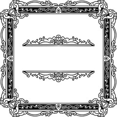 frame ornament design with distinctive carvings