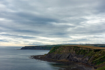 Naklejka premium Clifftop, Whitby, North Yorkshire, UK , Coast, Sea 