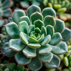 Macro Photograph of Succulent and Cactus Plants in Soft Light | Succulents and Cactus Arrangements
