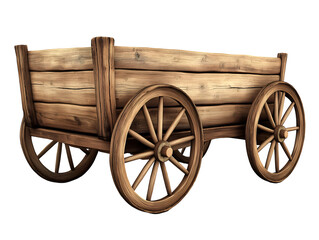 Fototapeta premium Cart , isolated on transparent background, png