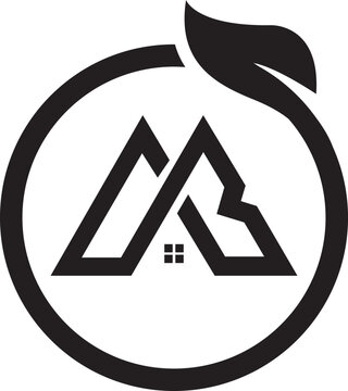 MWB initial letter  logo design vector. construction, , leaf marker, property, leaf, apartment, flat, compartment, business, corporate, eco rent, rental, commercial home logo