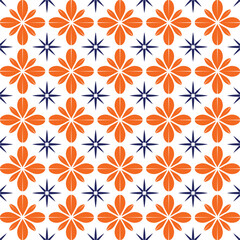 Seamless Vintage Floral Pattern for Fabric and Wallpaper,  Cute Minimalist Floral Pattern with Dainty Blooms for Children’s Fabric