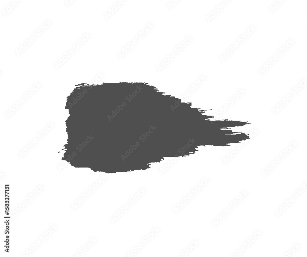 Fototapete ink grimy art png watercolor splash round element black burst textured banner set shapes brush stick