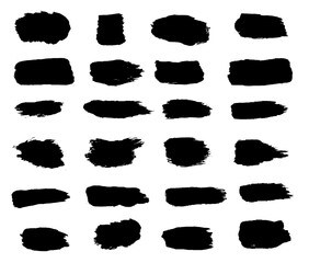 png burst banner paint textured brush sticker square watercolor black splash frame thin art isolated paper grimy element badge round background shapes

