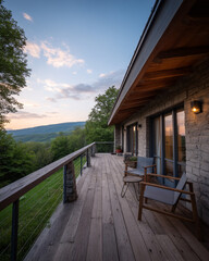 Cozy Mountain Cabin with Scenic View at Sunset