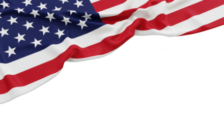 Waving freedom emblem against dark void