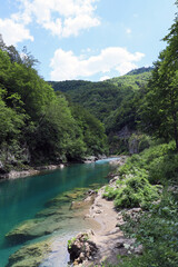 beautiful landscape canyon of the river Tara Montenegro
