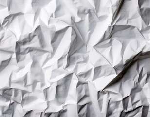 Obraz premium crinkled white paper texture