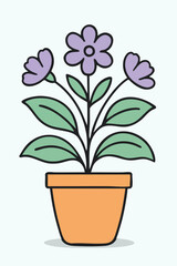 Motivational Flower Illustration with Progress Not Perfection Poster