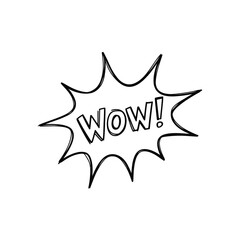 Wow Comic Speech Bubble