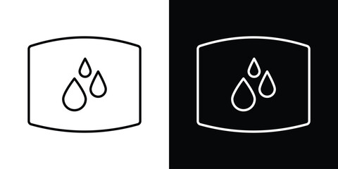 Water tank icon line for web, mobile and infographics.