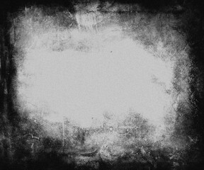 Black and white grunge background, abstract scary texture